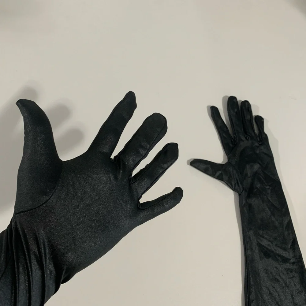 Vintage Black fashion gloves OS. - Picture 3 of 4